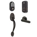 Yale Real Living Standalone Assure Lock Keypad Deadbolt with Jamestown Handleset US10BP Oil Rubbed Bronze Permanent F BNFYRD612NRJX10BP